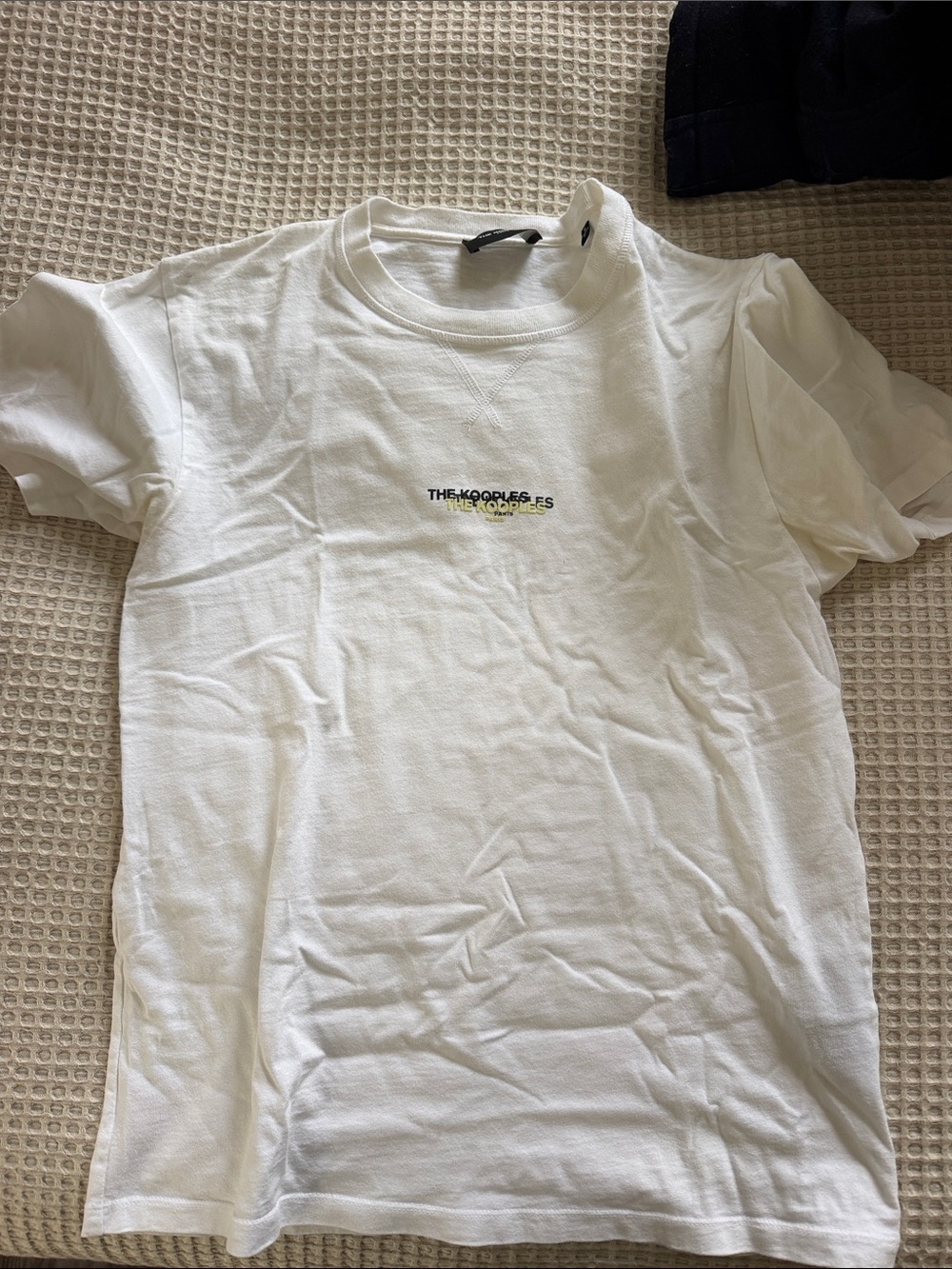 The Kooples White Short-Sleeve Logo Crewneck T-Shirt